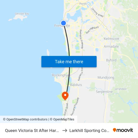 Queen Victoria St After Harvest Rd to Larkhill Sporting Complex map