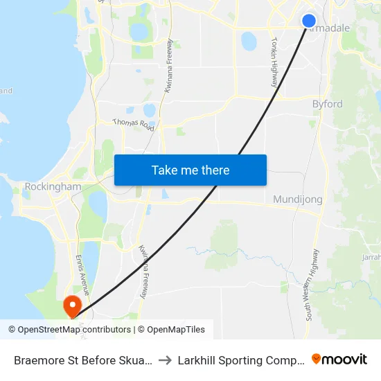 Braemore St Before Skua Gr to Larkhill Sporting Complex map