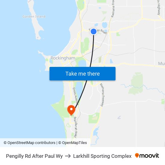 Pengilly Rd After Paul Wy to Larkhill Sporting Complex map