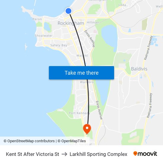 Kent St After Victoria St to Larkhill Sporting Complex map