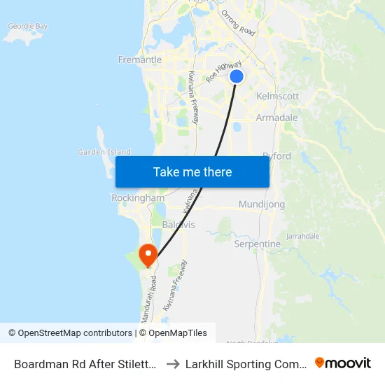 Boardman Rd After Stiletto Wy to Larkhill Sporting Complex map