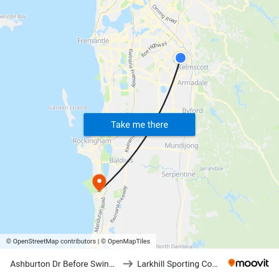 Ashburton Dr Before Swingler St to Larkhill Sporting Complex map