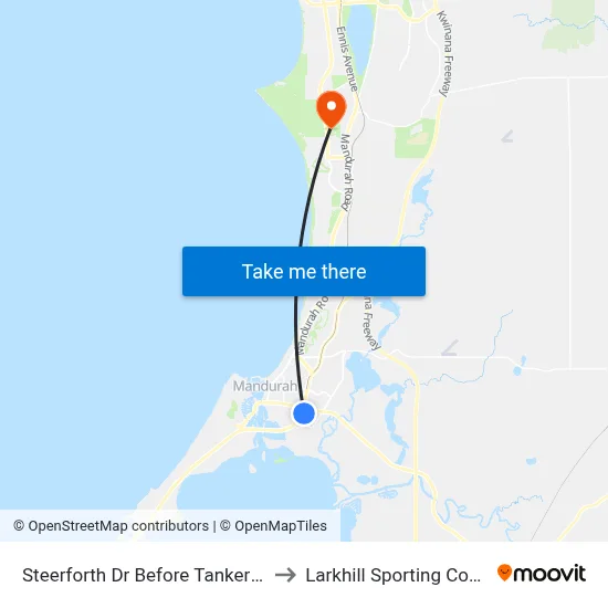 Steerforth Dr Before Tankerton Wy to Larkhill Sporting Complex map