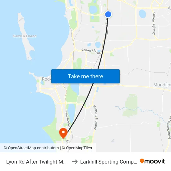 Lyon Rd After Twilight Mews to Larkhill Sporting Complex map
