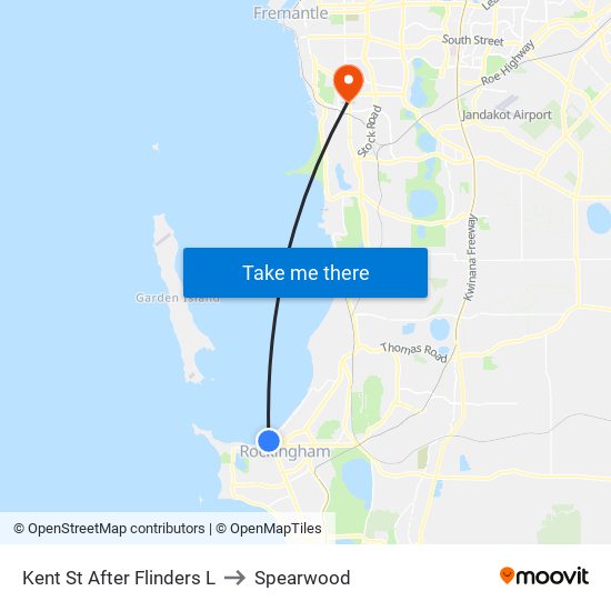 Kent St After Flinders L to Spearwood map