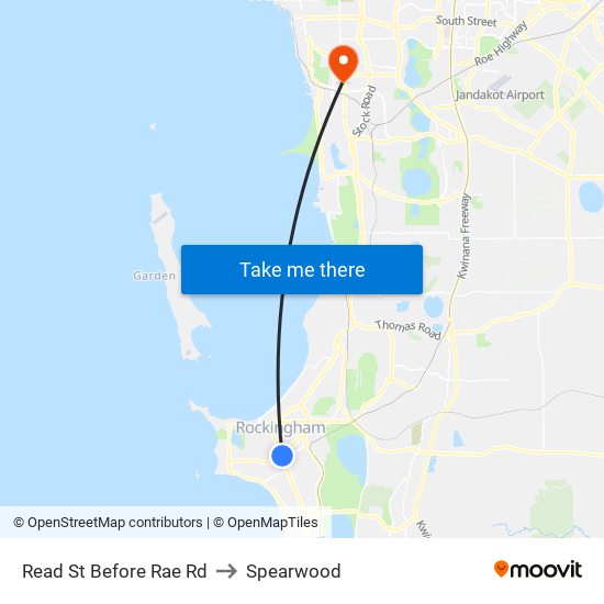 Read St Before Rae Rd to Spearwood map