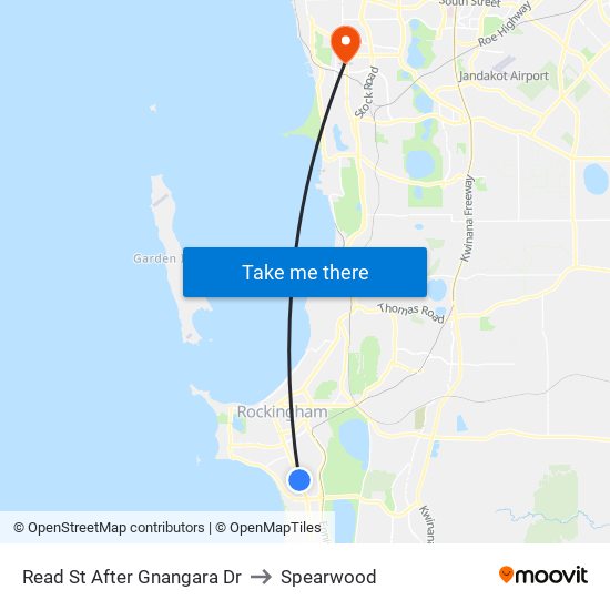 Read St After Gnangara Dr to Spearwood map