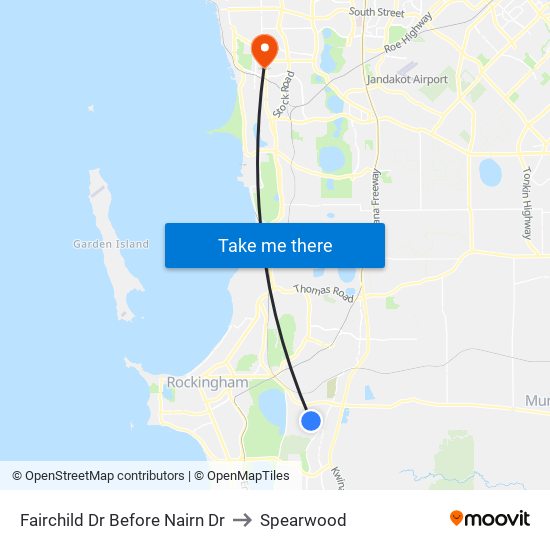 Fairchild Dr Before Nairn Dr to Spearwood map