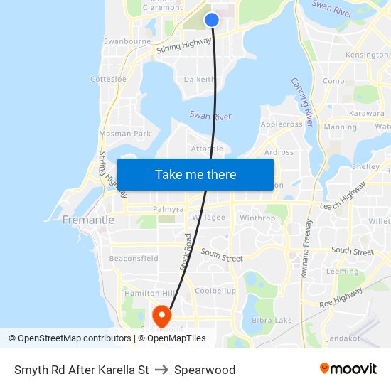 Smyth Rd After Karella St to Spearwood map