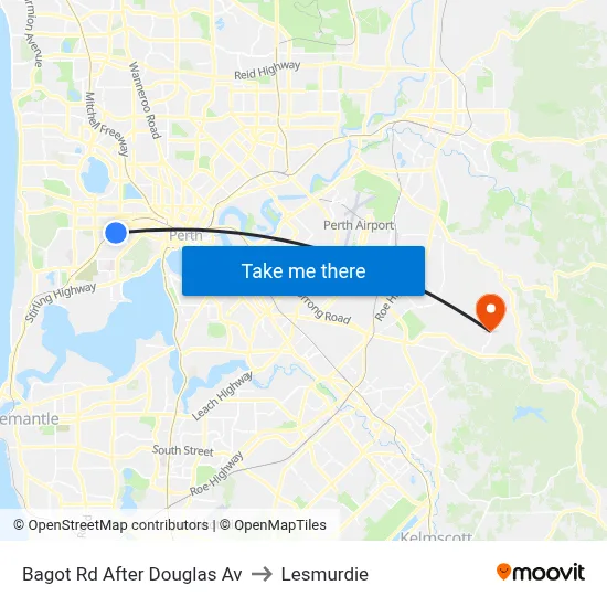 Bagot Rd After Douglas Av to Lesmurdie map