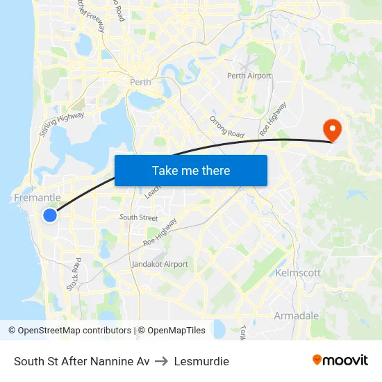 South St After Nannine Av to Lesmurdie map