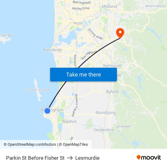 Parkin St Before Fisher St to Lesmurdie map