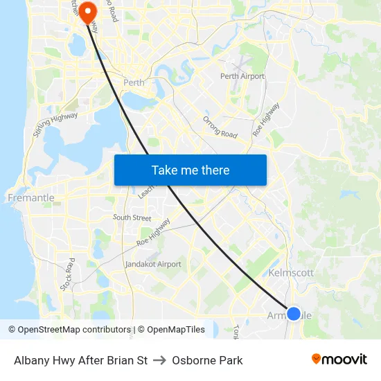 Albany Hwy After Brian St to Osborne Park map