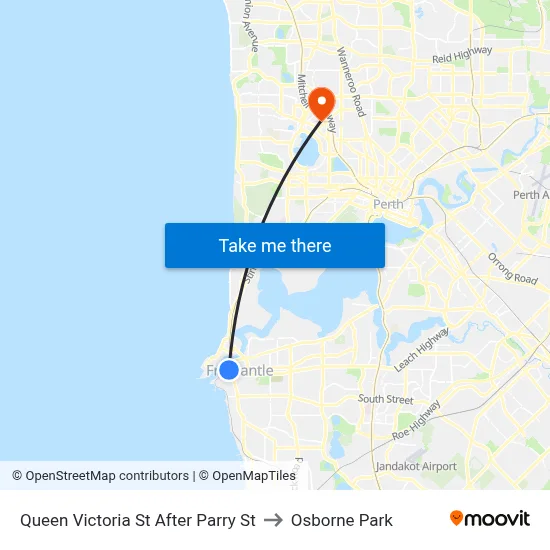 Queen Victoria St After Parry St to Osborne Park map