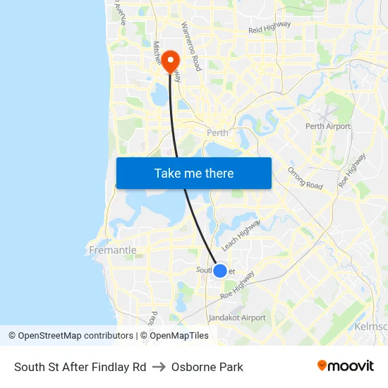South St After Findlay Rd to Osborne Park map