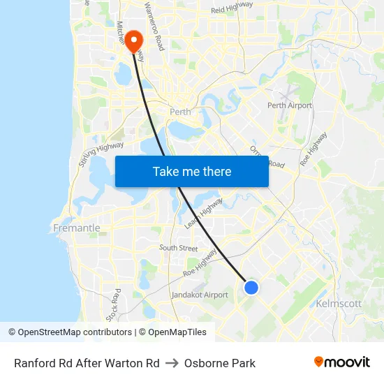 Ranford Rd After Warton Rd to Osborne Park map