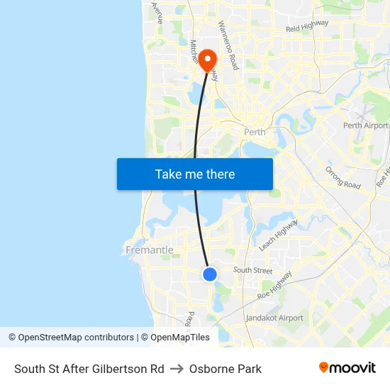 South St After Gilbertson Rd to Osborne Park map