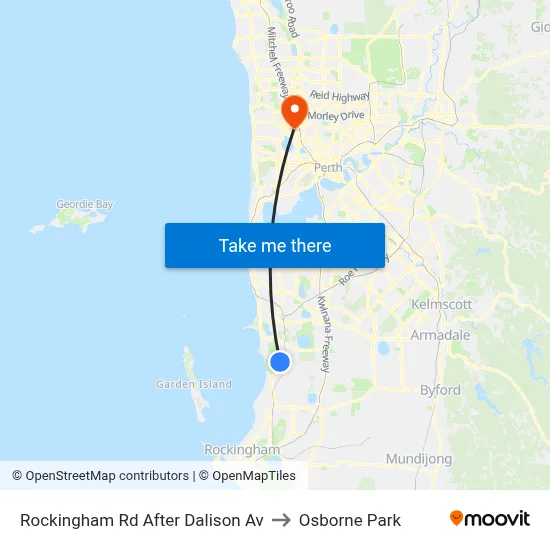 Rockingham Rd After Dalison Av to Osborne Park map