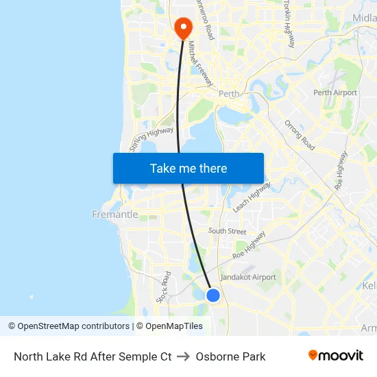 North Lake Rd After Semple Ct to Osborne Park map