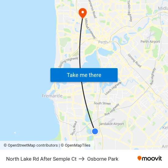 North Lake Rd After Semple Ct to Osborne Park map