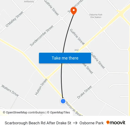 Scarborough Beach Rd After Drake St to Osborne Park map