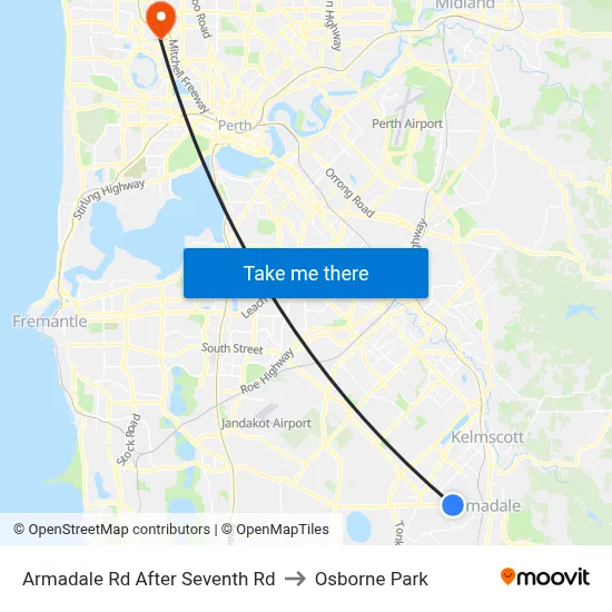 Armadale Rd After Seventh Rd to Osborne Park map