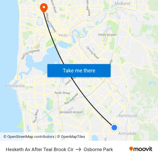 Hesketh Av After Teal Brook Cir to Osborne Park map