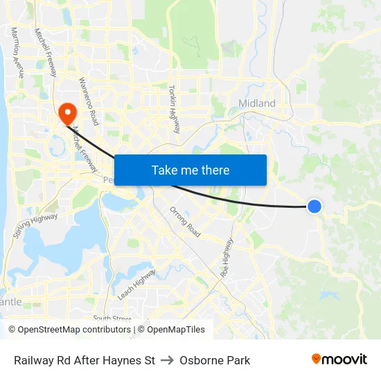 Railway Rd After Haynes St to Osborne Park map
