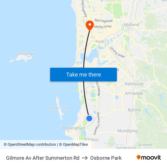 Gilmore Av After Summerton Rd to Osborne Park map