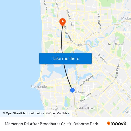 Marsengo Rd After Broadhurst Cr to Osborne Park map