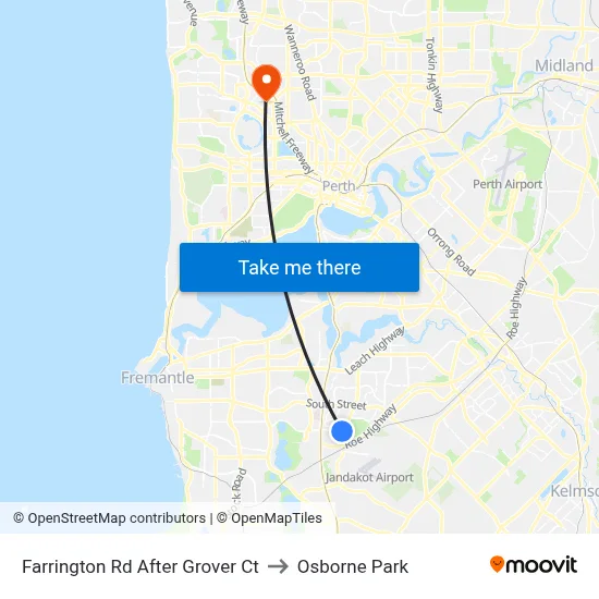 Farrington Rd After Grover Ct to Osborne Park map