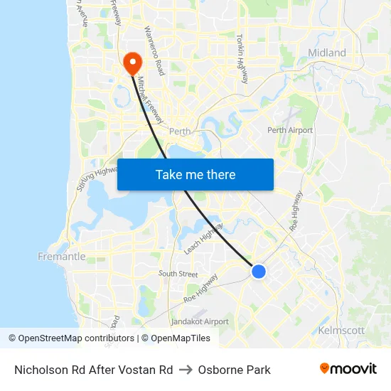 Nicholson Rd After Vostan Rd to Osborne Park map