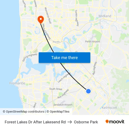 Forest Lakes Dr After Lakesend Rd to Osborne Park map
