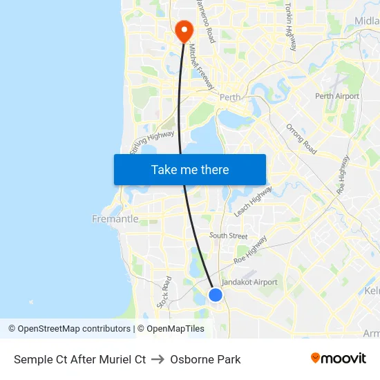 Semple Ct After Muriel Ct to Osborne Park map