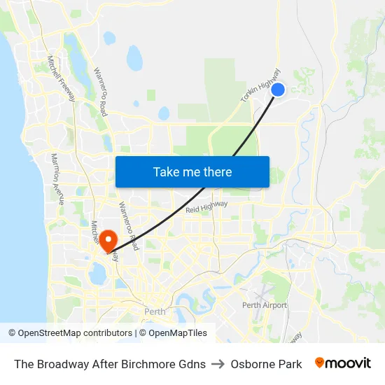 The Broadway   After Birchmore Gdns to Osborne Park map