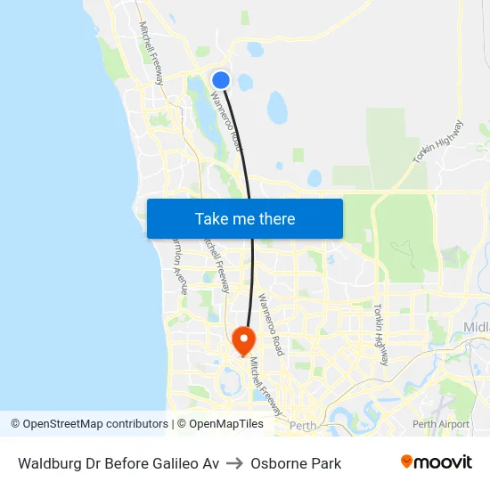 Waldburg Dr Before Galileo Av to Osborne Park map