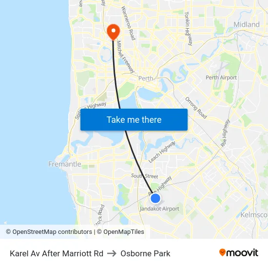 Karel Av After Marriott Rd to Osborne Park map
