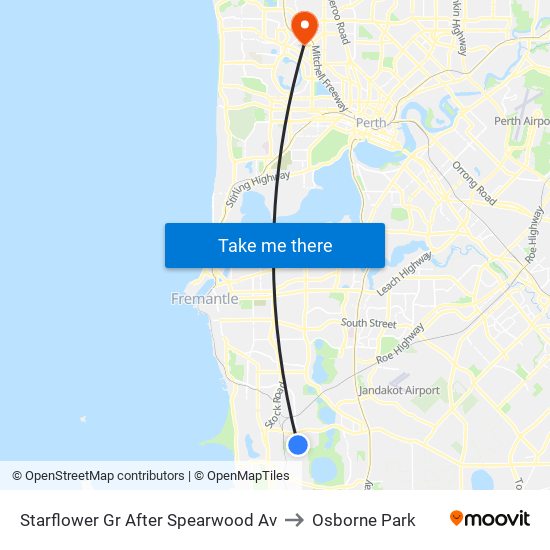 Starflower Gr After Spearwood Av to Osborne Park map