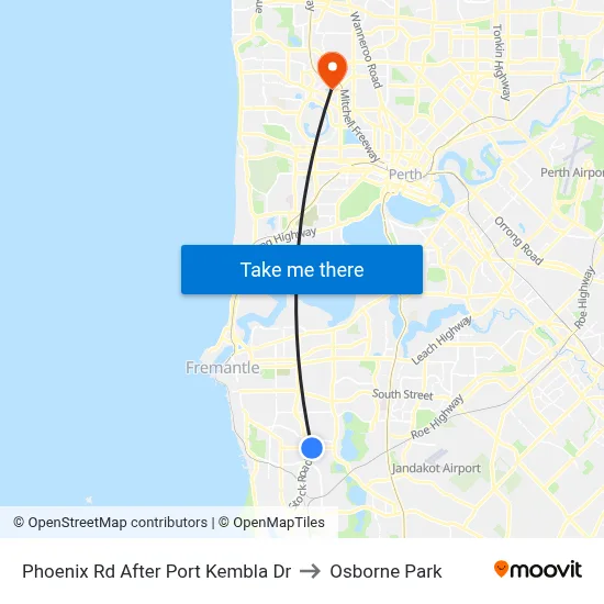 Phoenix Rd After Port Kembla Dr to Osborne Park map