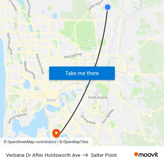 Verbana Dr After Holdsworth Ave to Salter Point map