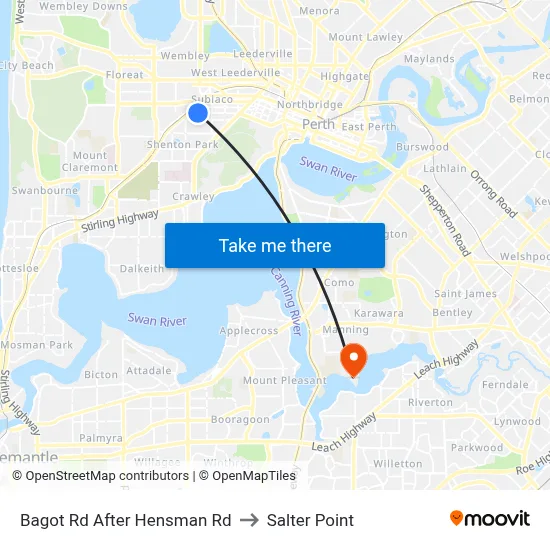 Bagot Rd After Hensman Rd to Salter Point map