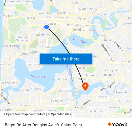 Bagot Rd After Douglas Av to Salter Point map