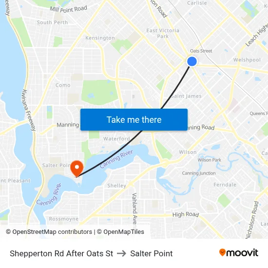 Shepperton Rd After Oats St to Salter Point map
