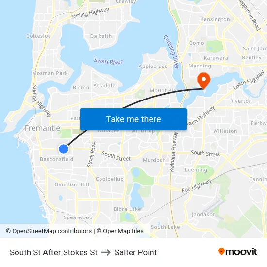 South St After Stokes St to Salter Point map