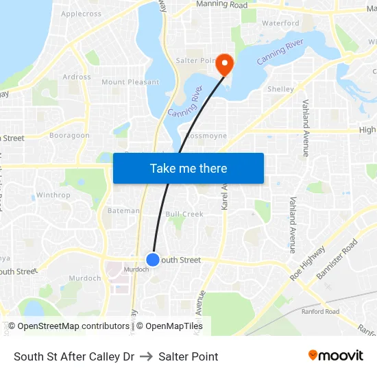 South St After Calley Dr to Salter Point map