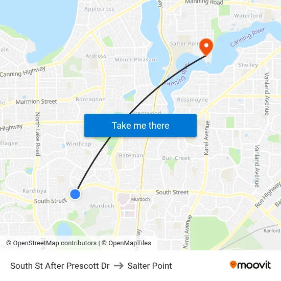 South St After Prescott Dr to Salter Point map