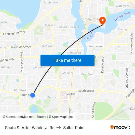 South St After Windelya Rd to Salter Point map