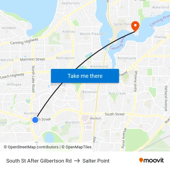 South St After Gilbertson Rd to Salter Point map