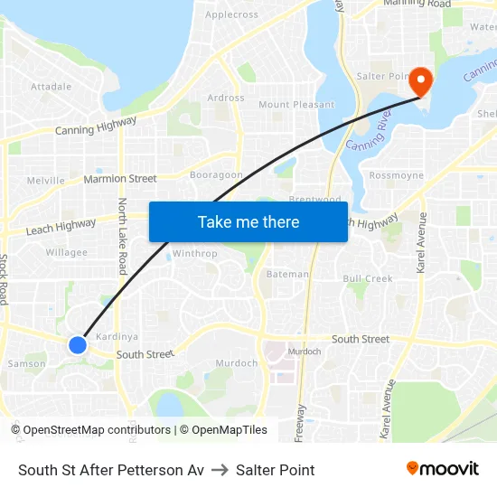 South St After Petterson Av to Salter Point map