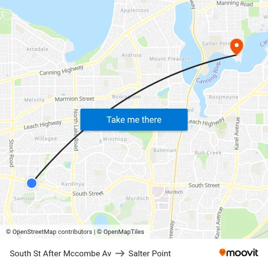 South St After Mccombe Av to Salter Point map